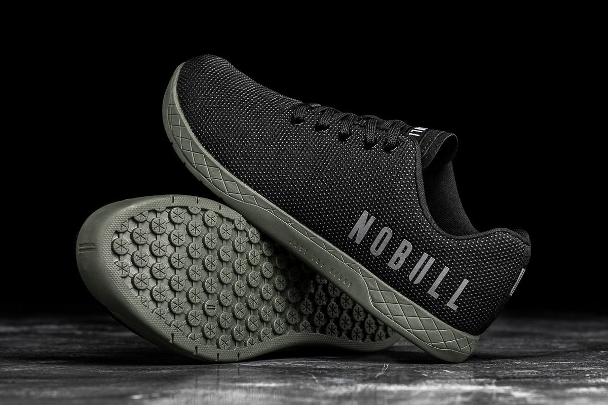 Nobull Superfabric Women's Trainers Black Dark Green | Australia (HX4973)